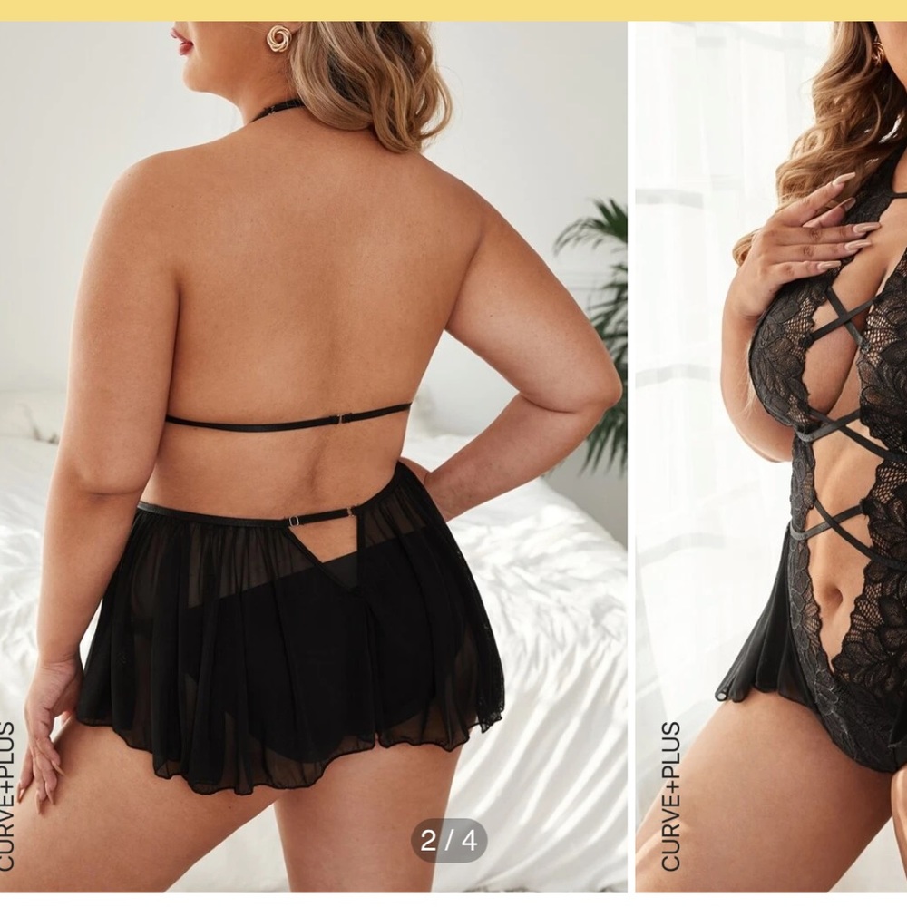 Shein 4xl cross front lingerie